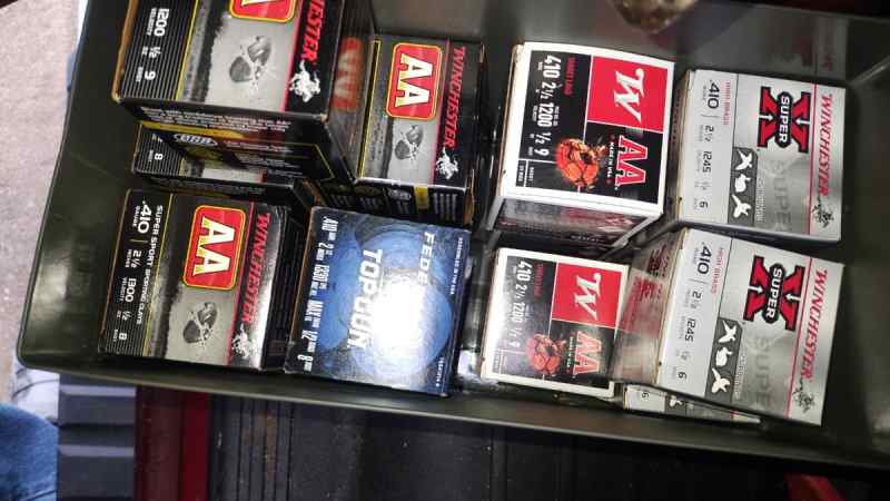 410 ammo and .22LR AMMO