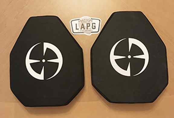Two (2) LAPG Lvl IV, 10x12 Ceramic Plates