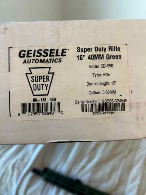 Geissele Super Duty in rare 40mm Green
