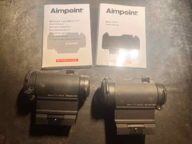 2x Aimpoint T2s Like New