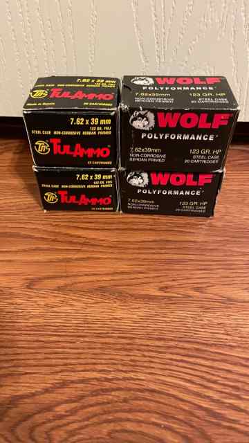 7.62x39 ammo 80 rds