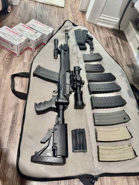 RUGER MINI 14 TACTICAL + AMMO