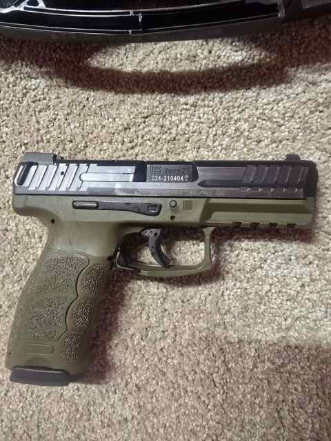 HK VP9 OD GREEN WITH TWO HOLSTERS