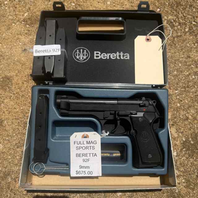 Beretta 92FS 3 Xtra Mags &amp; Boxes