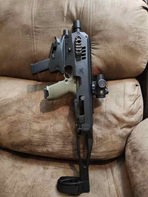 PSA Dagger 9mm in Micro RONI chassis with red dot