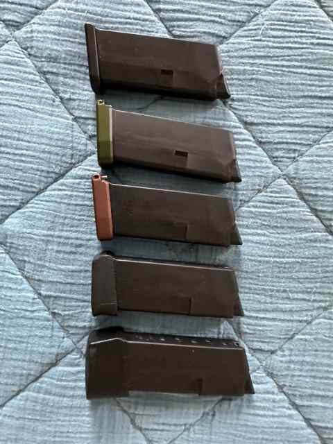 Glock 43 Magazines with Extensions 